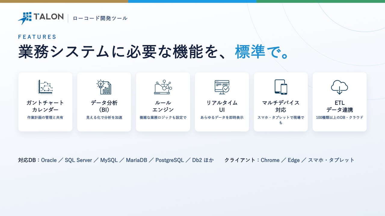 TALONの主な機能